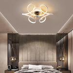 Modern led lamp with ceiling fan