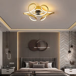 Modern led lamp with ceiling fan