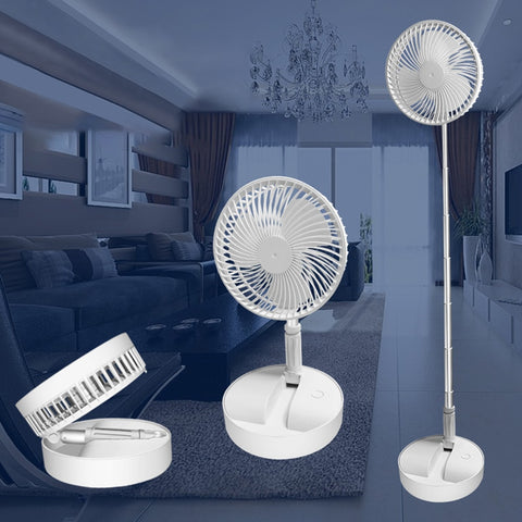 Portable Standing Floor Fan USB Rechargeable