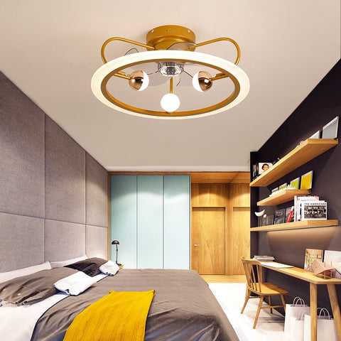 Modern LED ceiling fan lights   remote control lighting